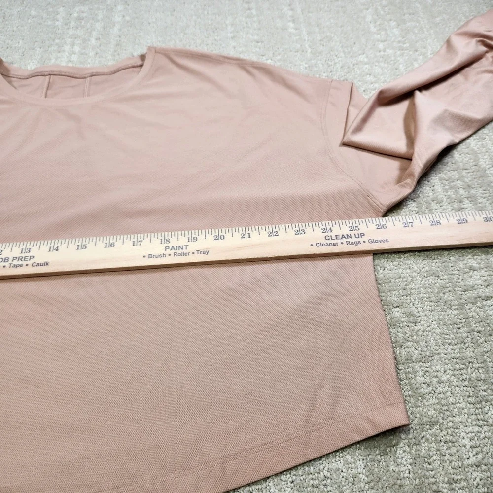Lululemon Shirt Women XXL Muscle Love Long Sleeve Cropped Running Training Flowy